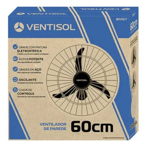 Ventilador De Parede Preto Ventisol 60cm 127/220V 220W - Image 10