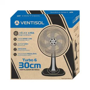 Ventilador de Mesa Turbo Premium 30cm Preto 220V - Image 6