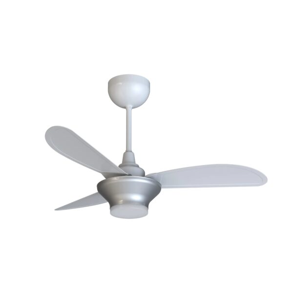 Ventilador de Teto Mistral Led Inverter Com Controle Cinza/Bco 127/220V