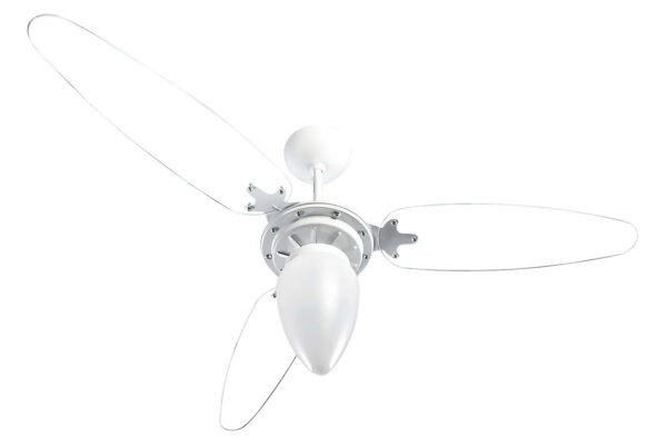 Ventilador de Teto Wind Transparente/Branco 220V